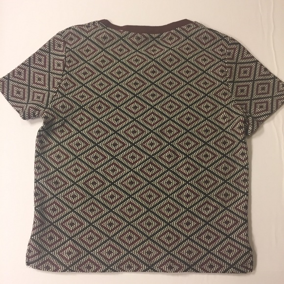 Zara Maroon Pattern Top - Picture 5 of 5